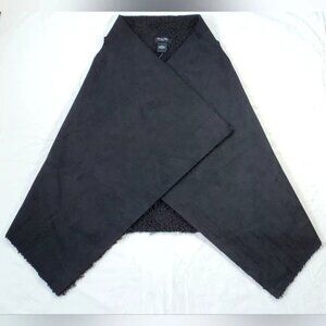 Marcus Adler Black Reversable Ruana Wrap NWT